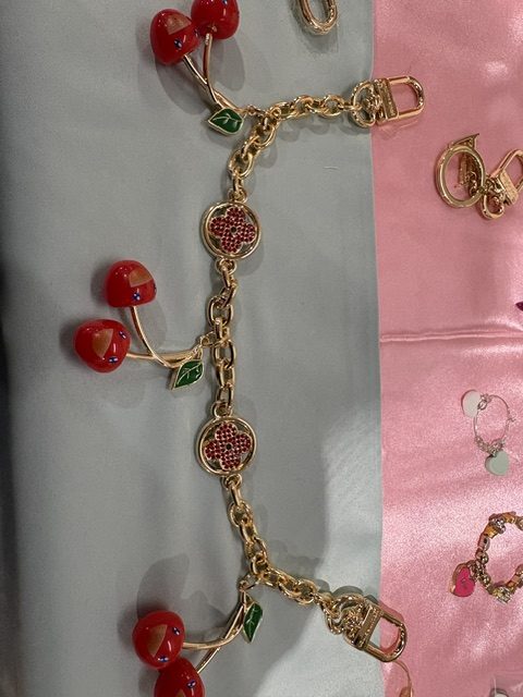 LV upcycled Bag Charm